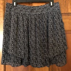 Gap patterned layered skirt - pockets and lining